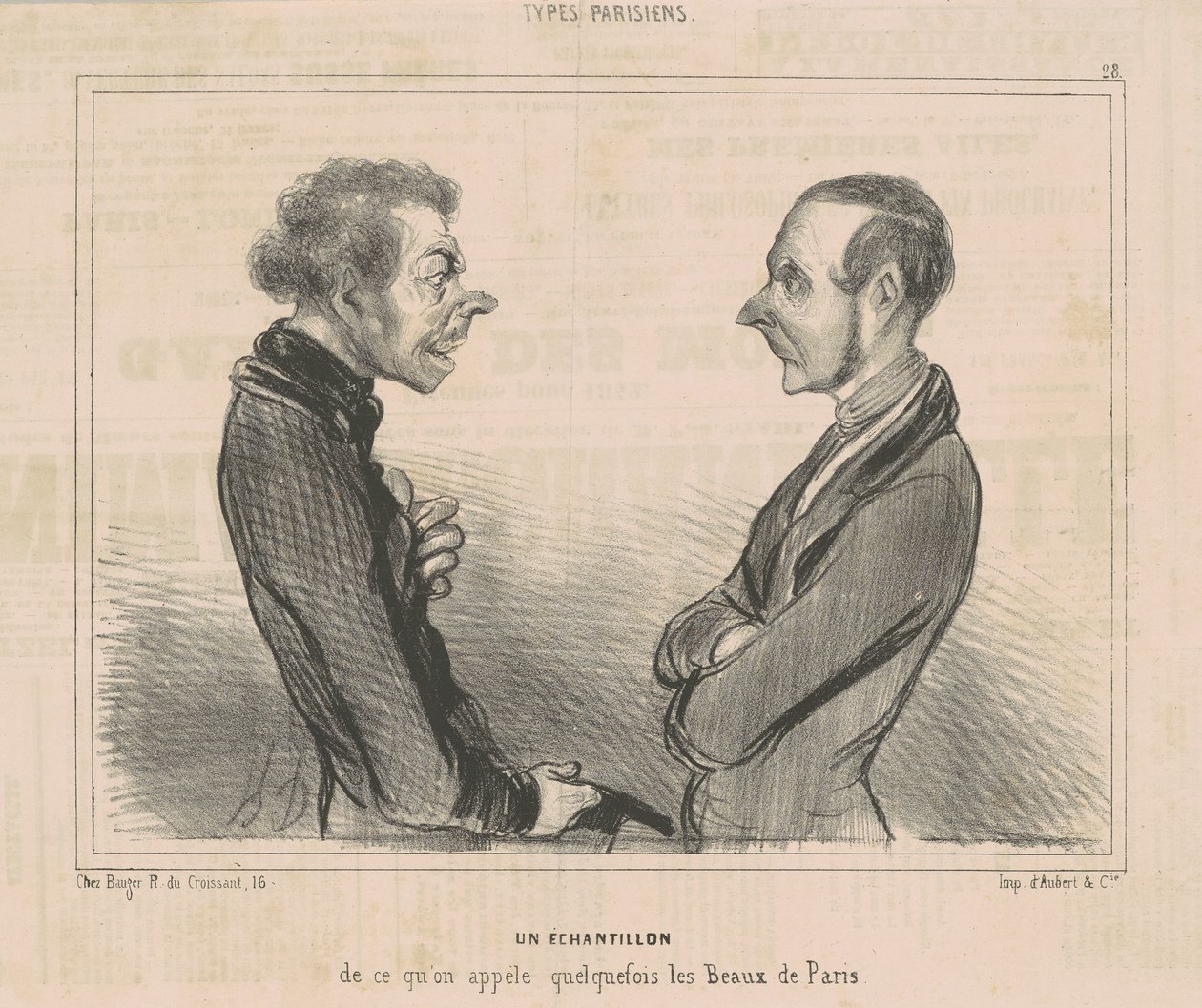 Et utvalg av det vi kaller ... les beaux de paris av Honoré Daumier