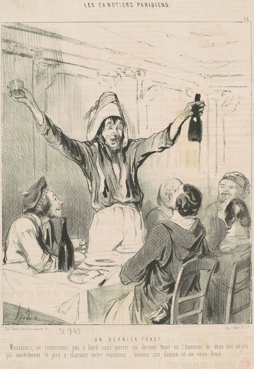 En siste skål av Honoré Daumier