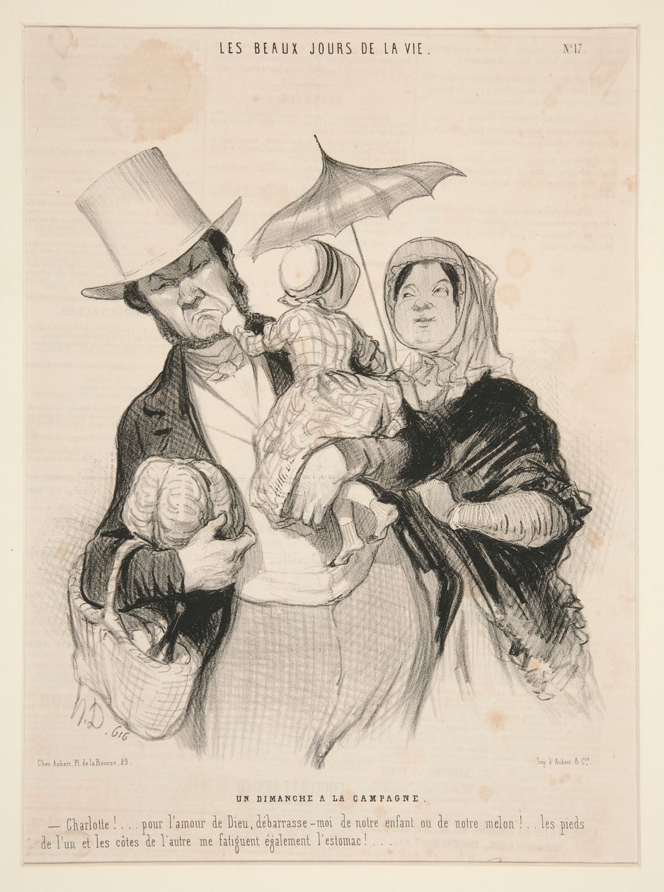 En søndag? kampanjen, #17 av av Honoré Daumier