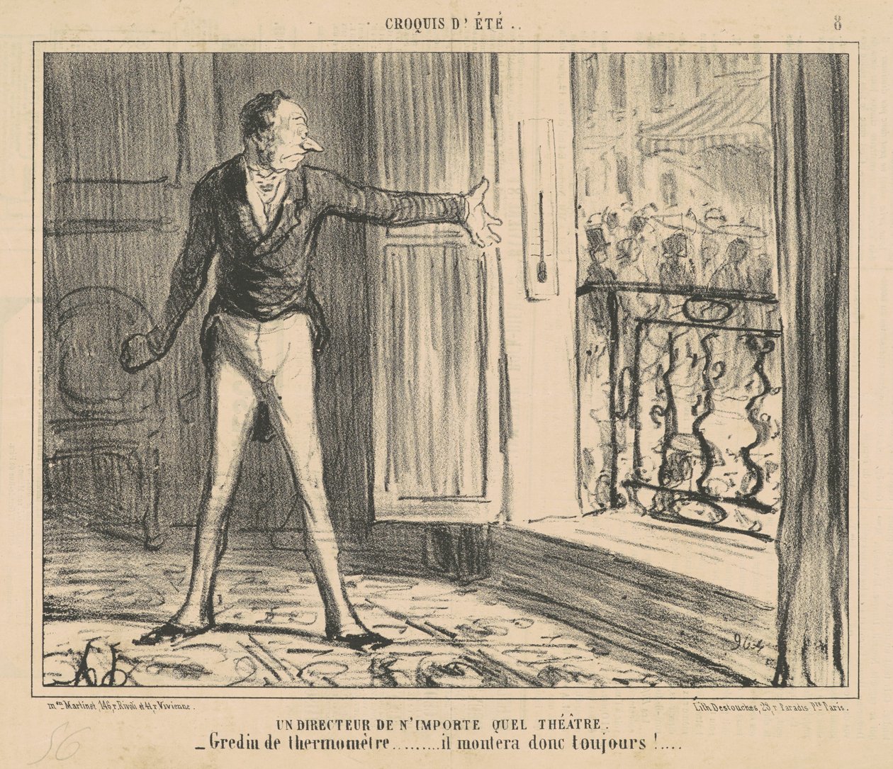 En regissør for ethvert teater av Honoré Daumier