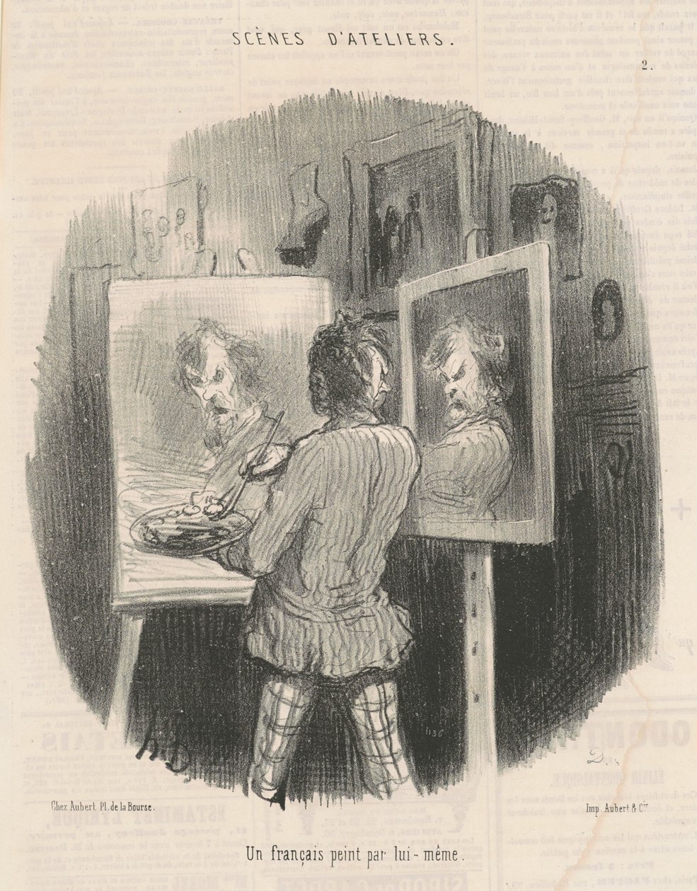 En franskmann malt av seg selv av Honoré Daumier