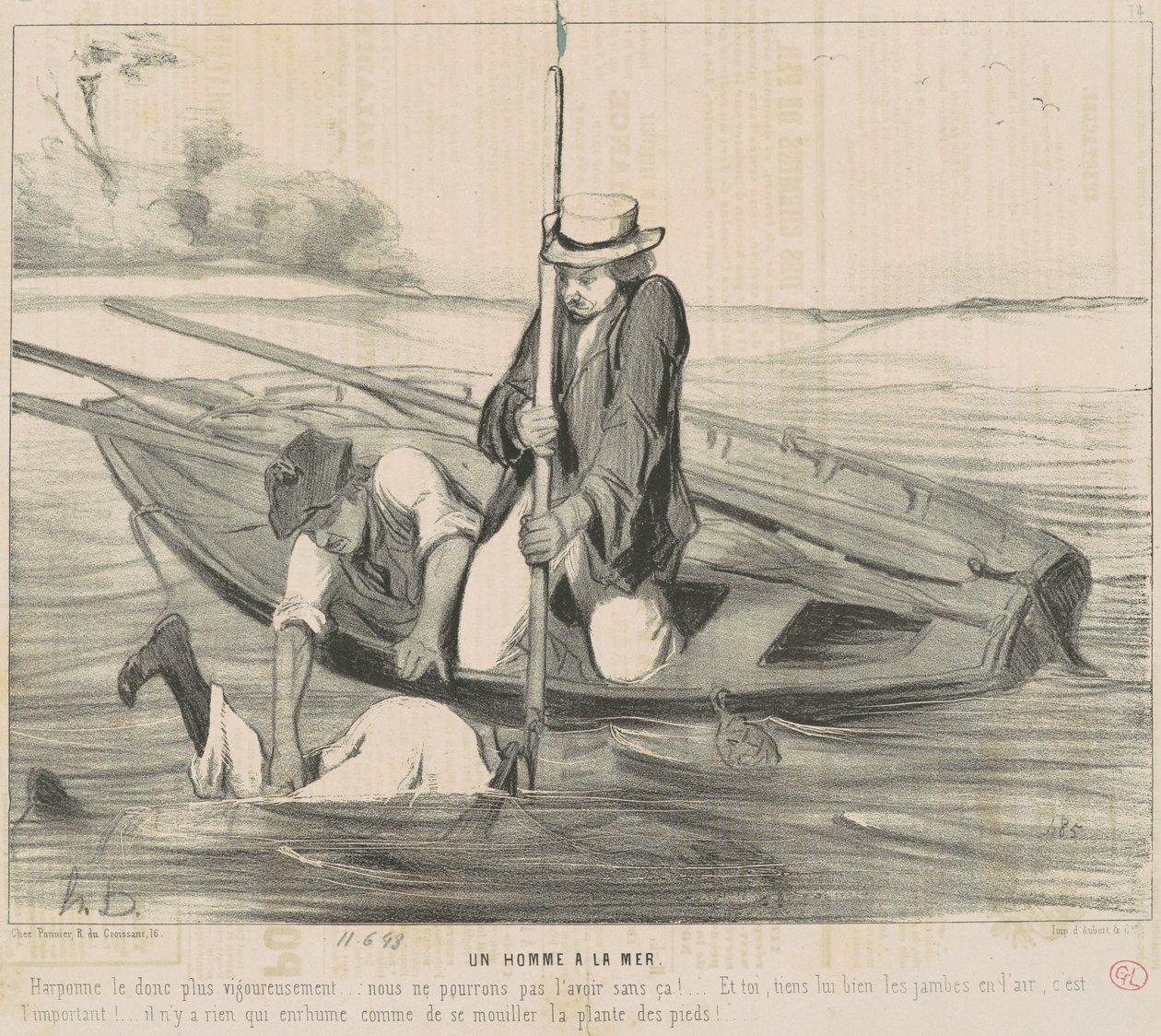 En mann av havet av Honoré Daumier