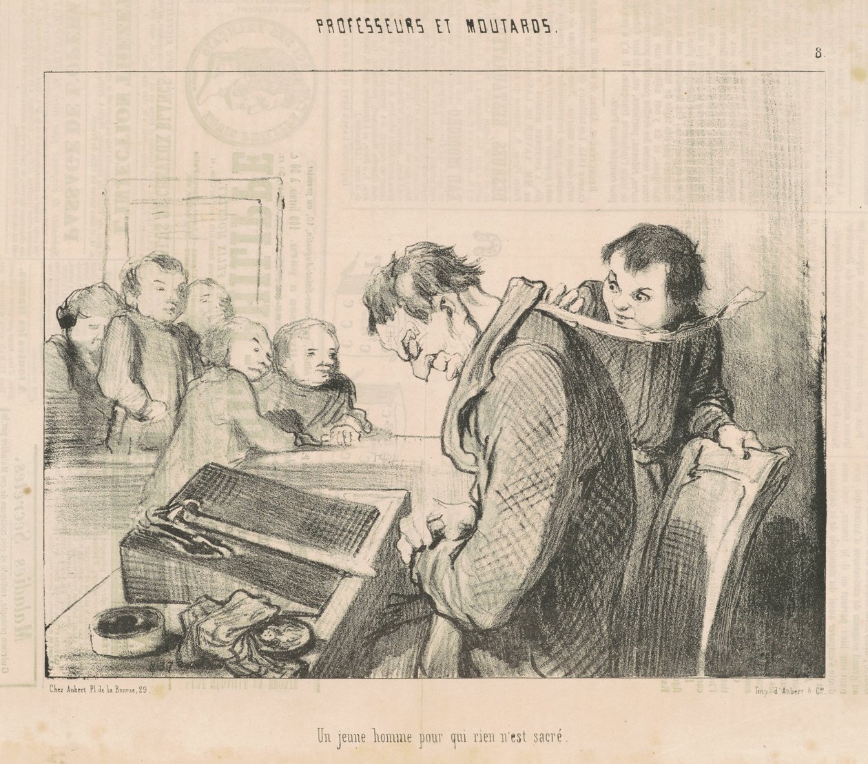 En ung mann som ingenting er hellig for av Honoré Daumier