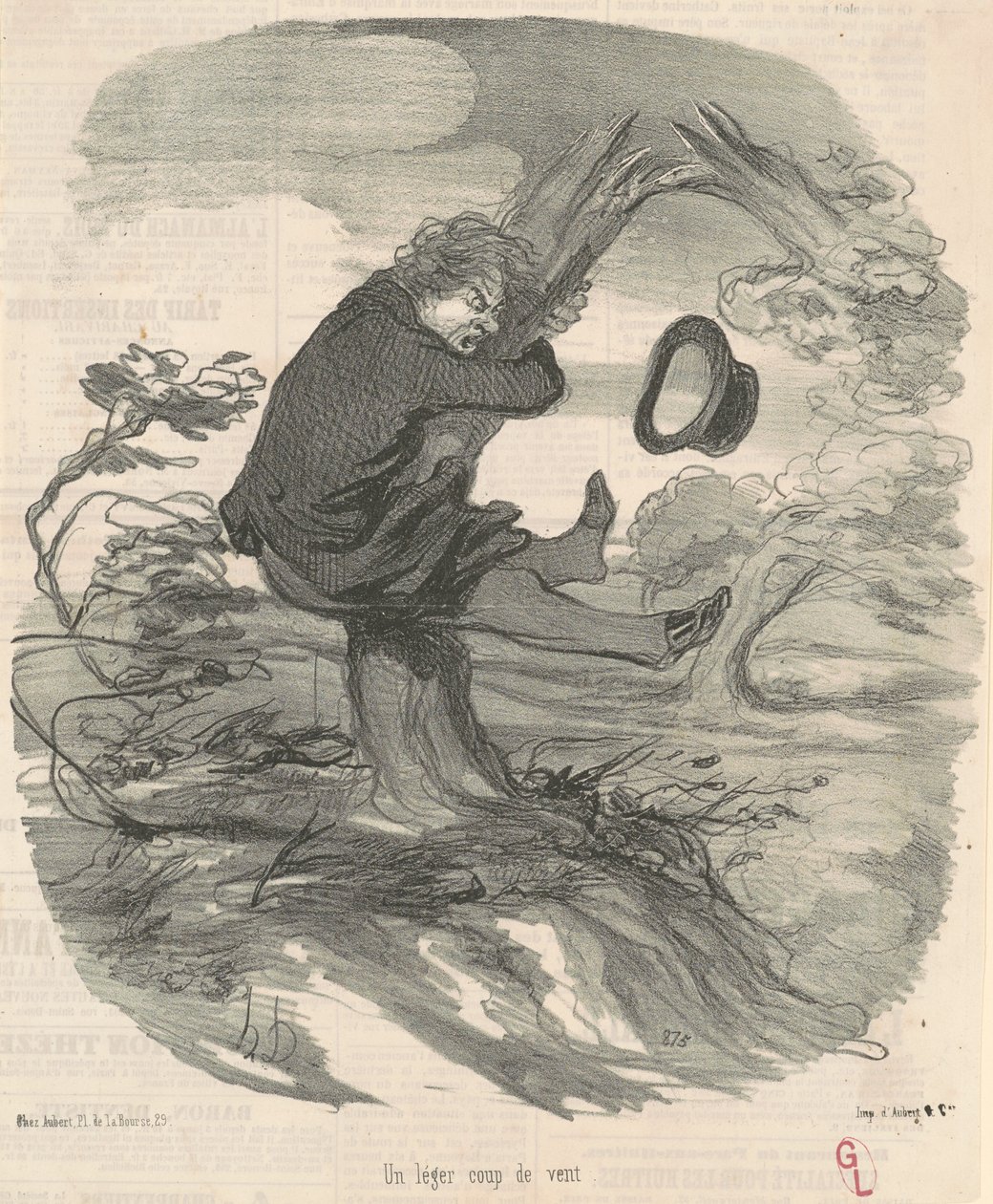 Et lett vindkast av Honoré Daumier