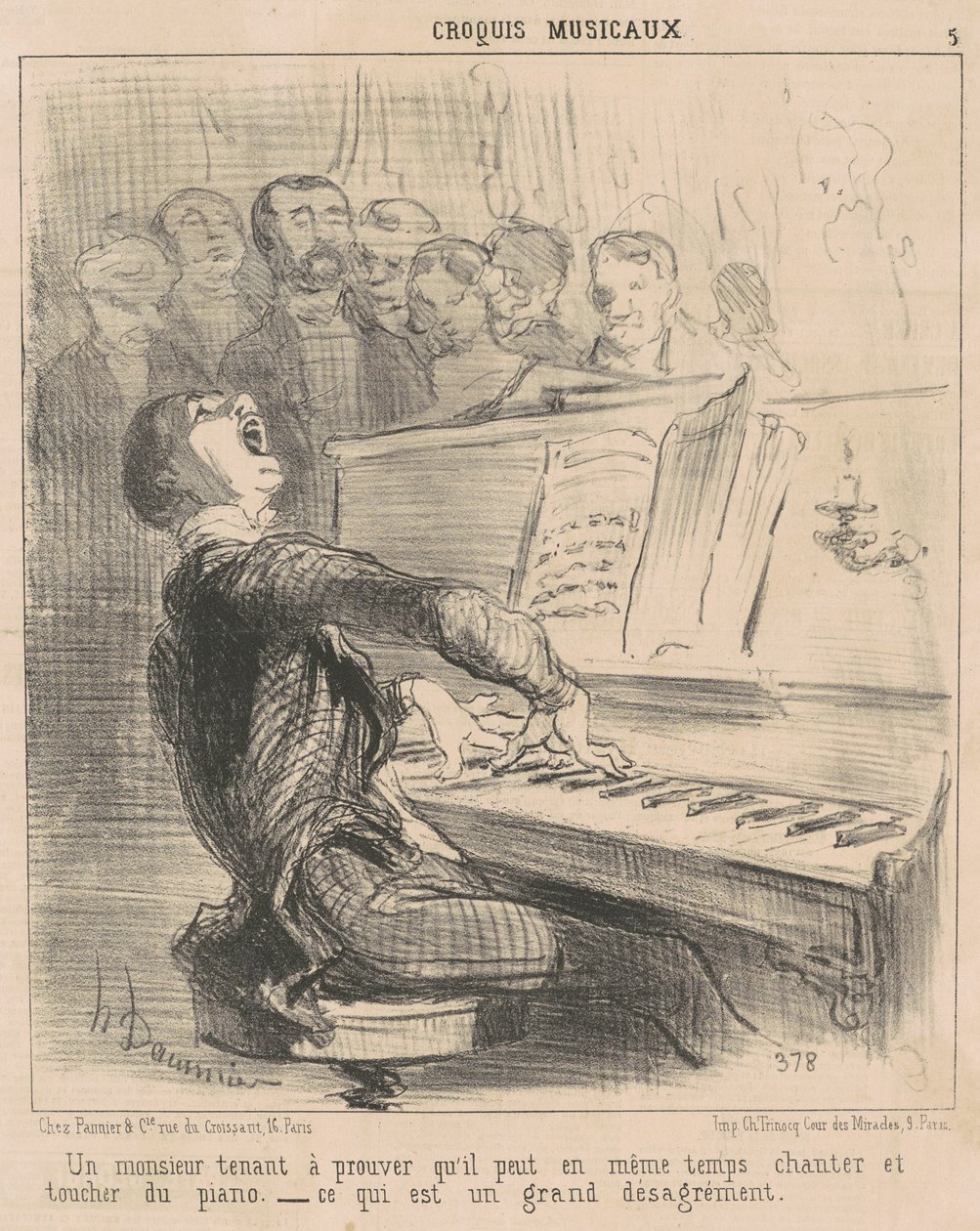 En gentleman som vil bevise at han kan... av Honoré Daumier