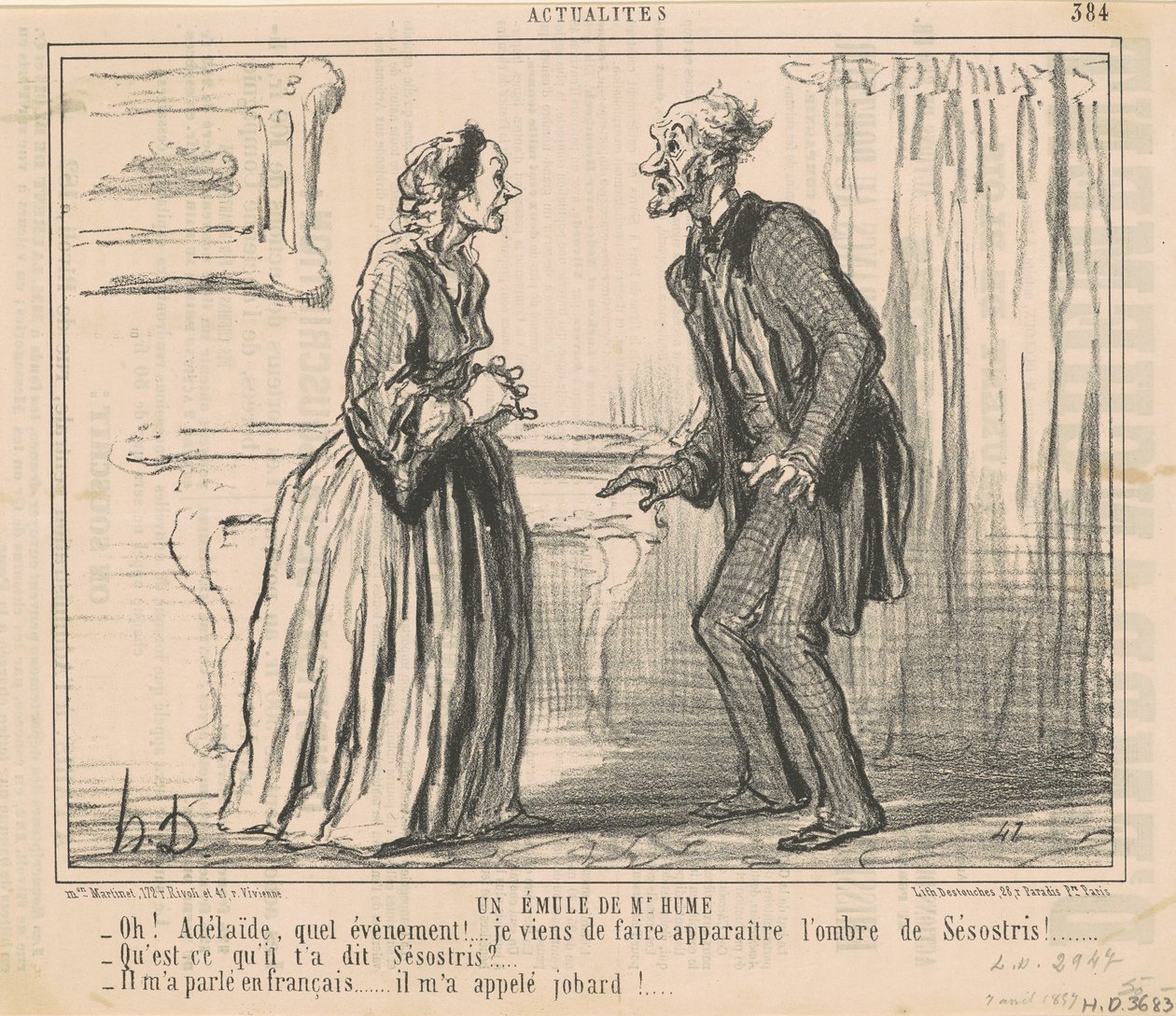 En tilhenger av Mr Hume av Honoré Daumier