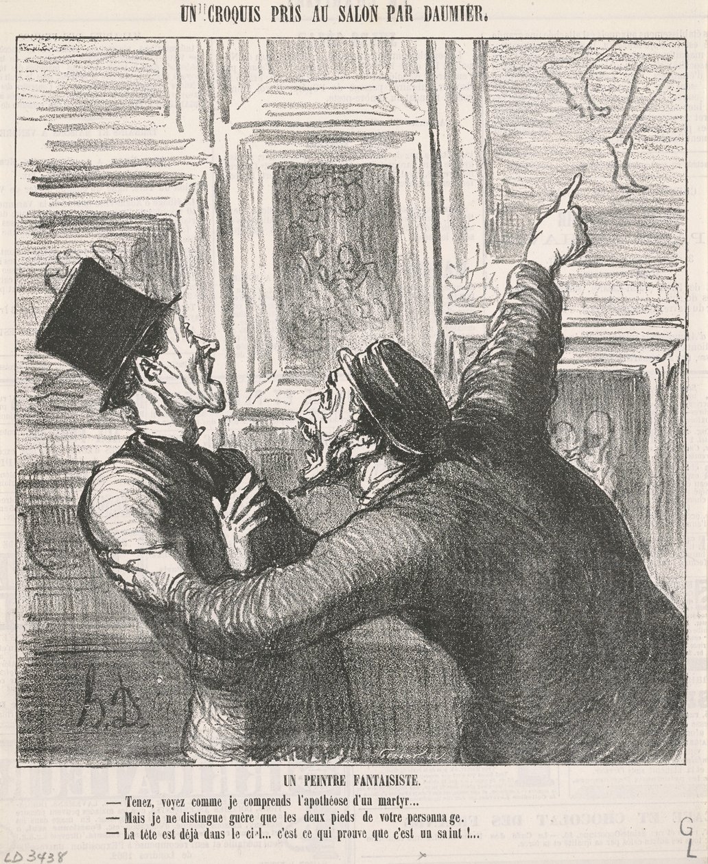 En snodig maler av Honoré Daumier