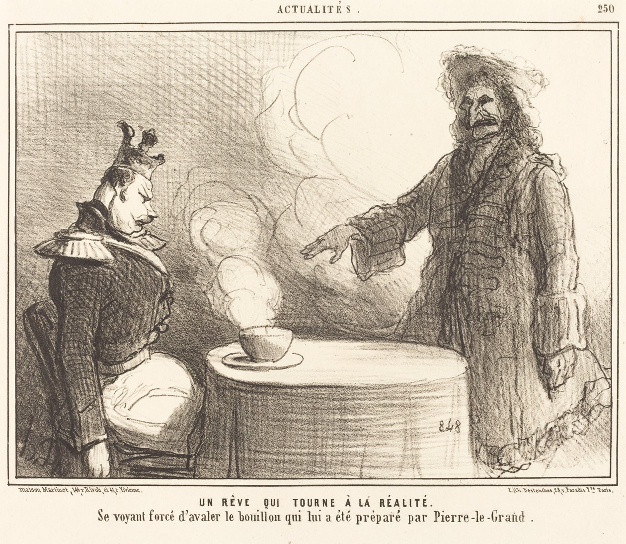 En drøm som blir til virkelighet av Honoré Daumier