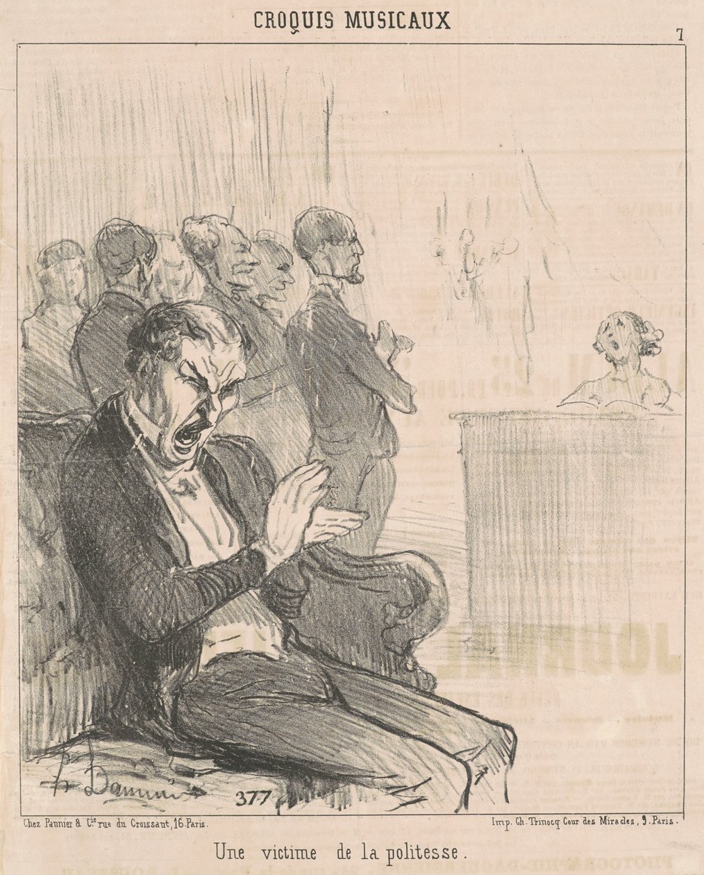 Et offer for høflighet av Honoré Daumier