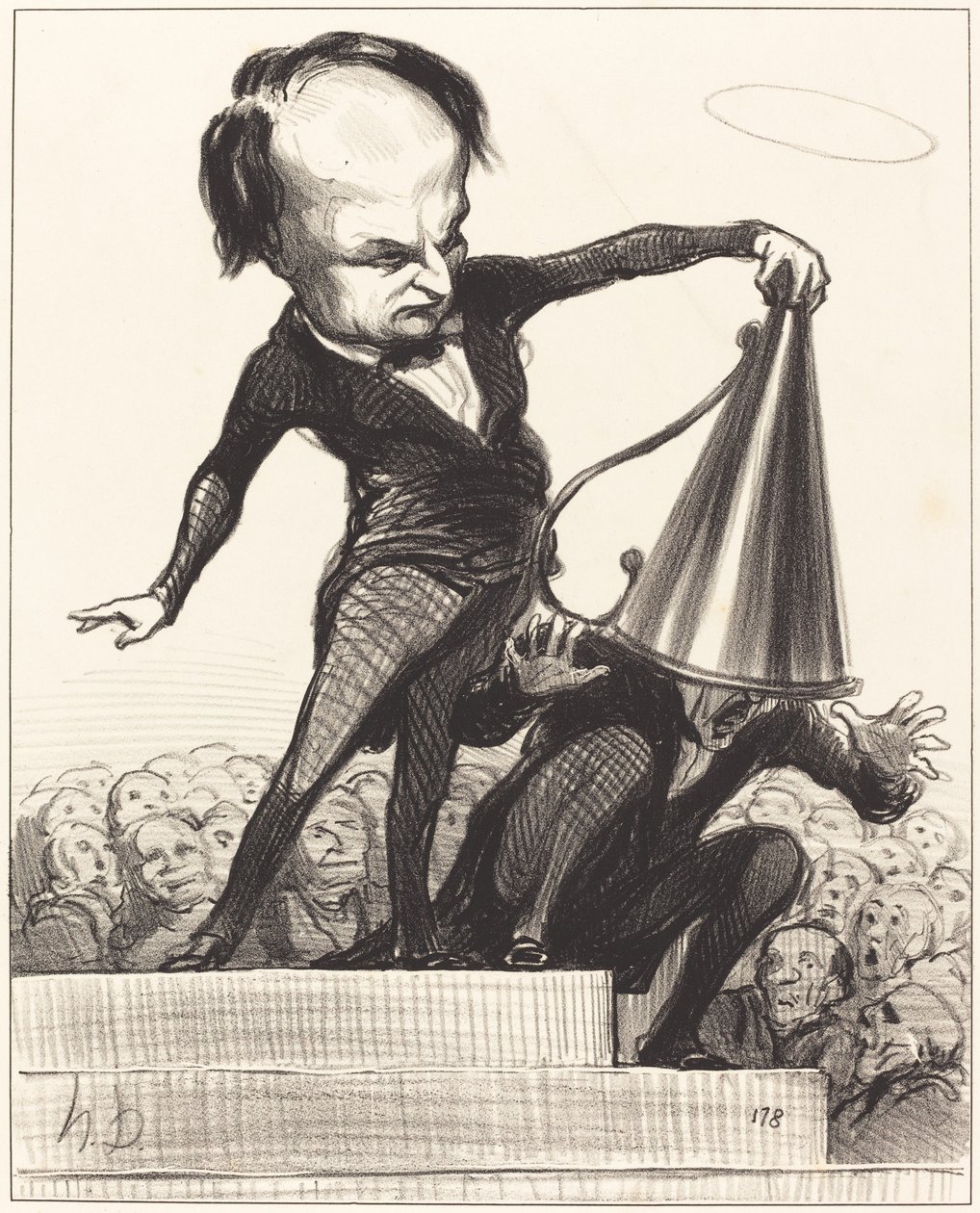 Den ene herligheten slukker den andre av Honoré Daumier