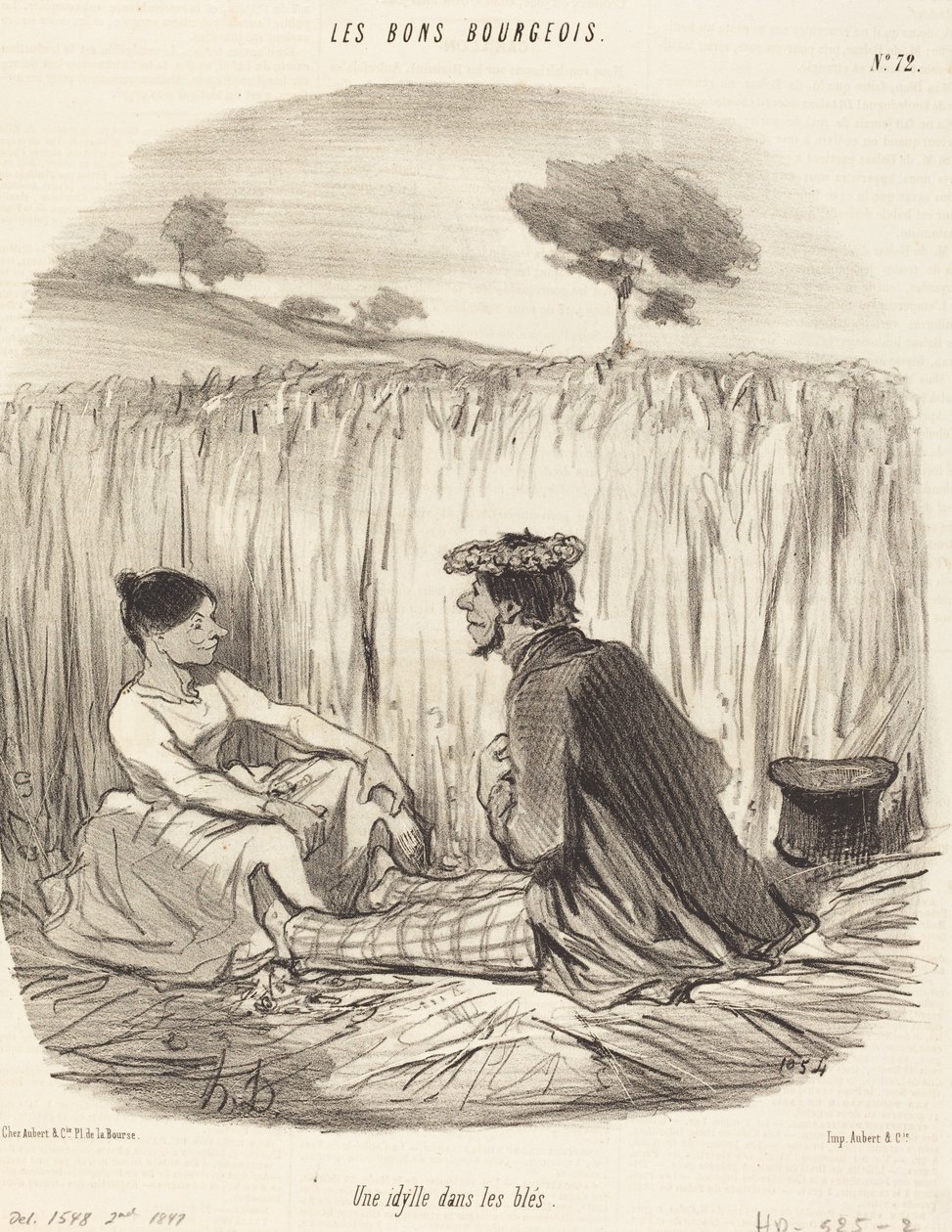En idyll i hveten av Honoré Daumier