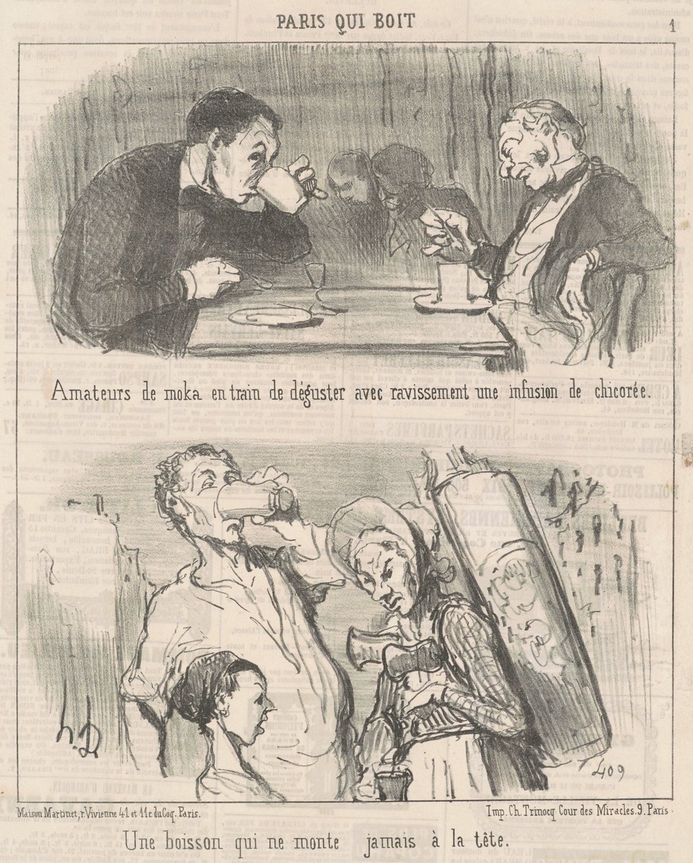 En drink som aldri går til hodet av Honoré Daumier