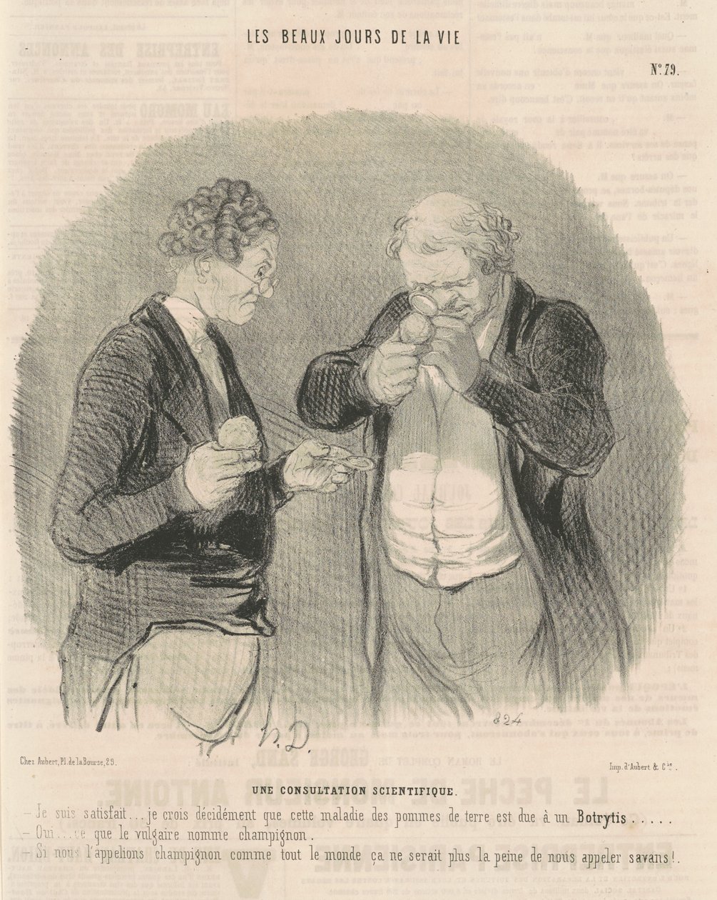 En vitenskapelig konsultasjon av Honoré Daumier