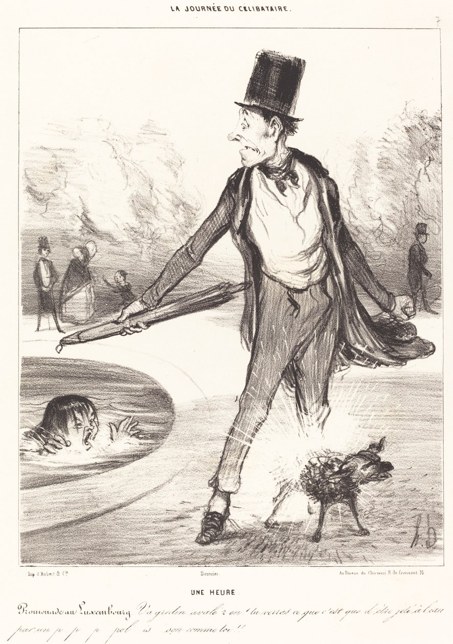 Klokka ett av Honoré Daumier