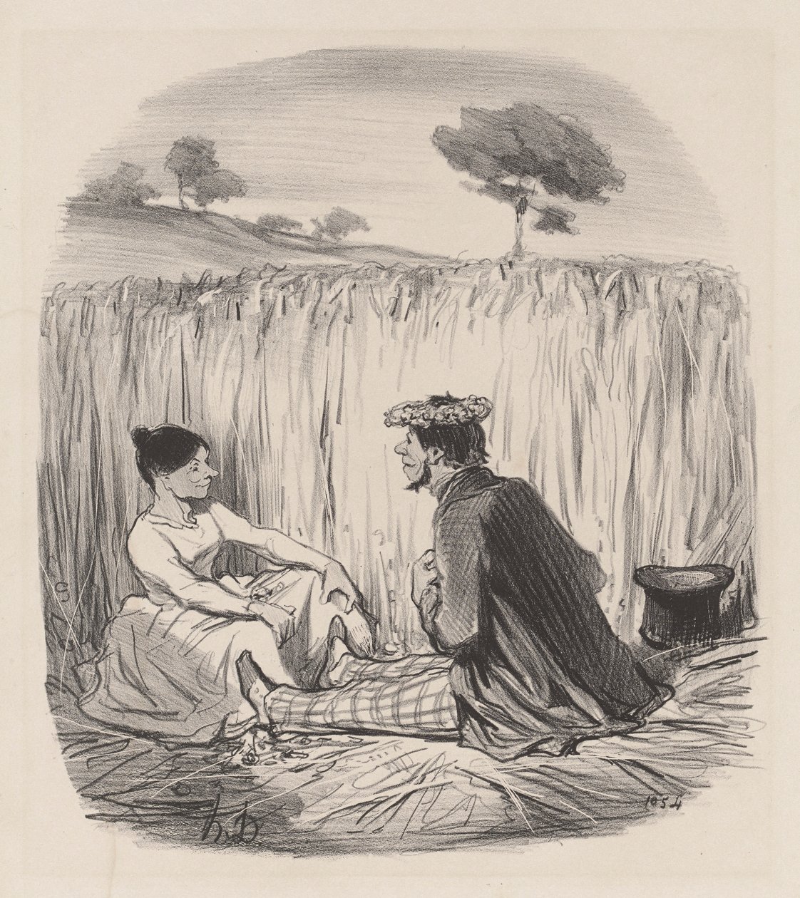 En idyll i hveten av Honoré Daumier