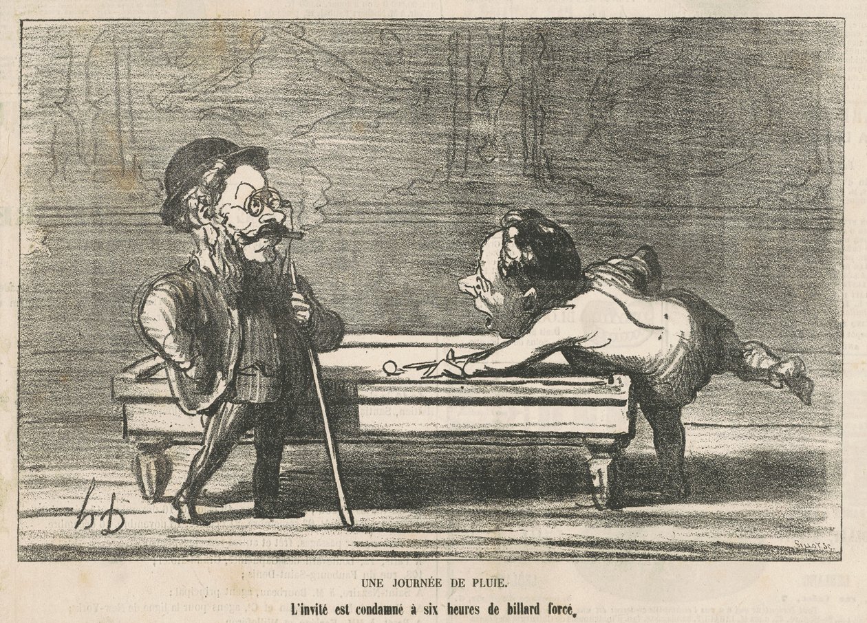 En regnværsdag av Honoré Daumier