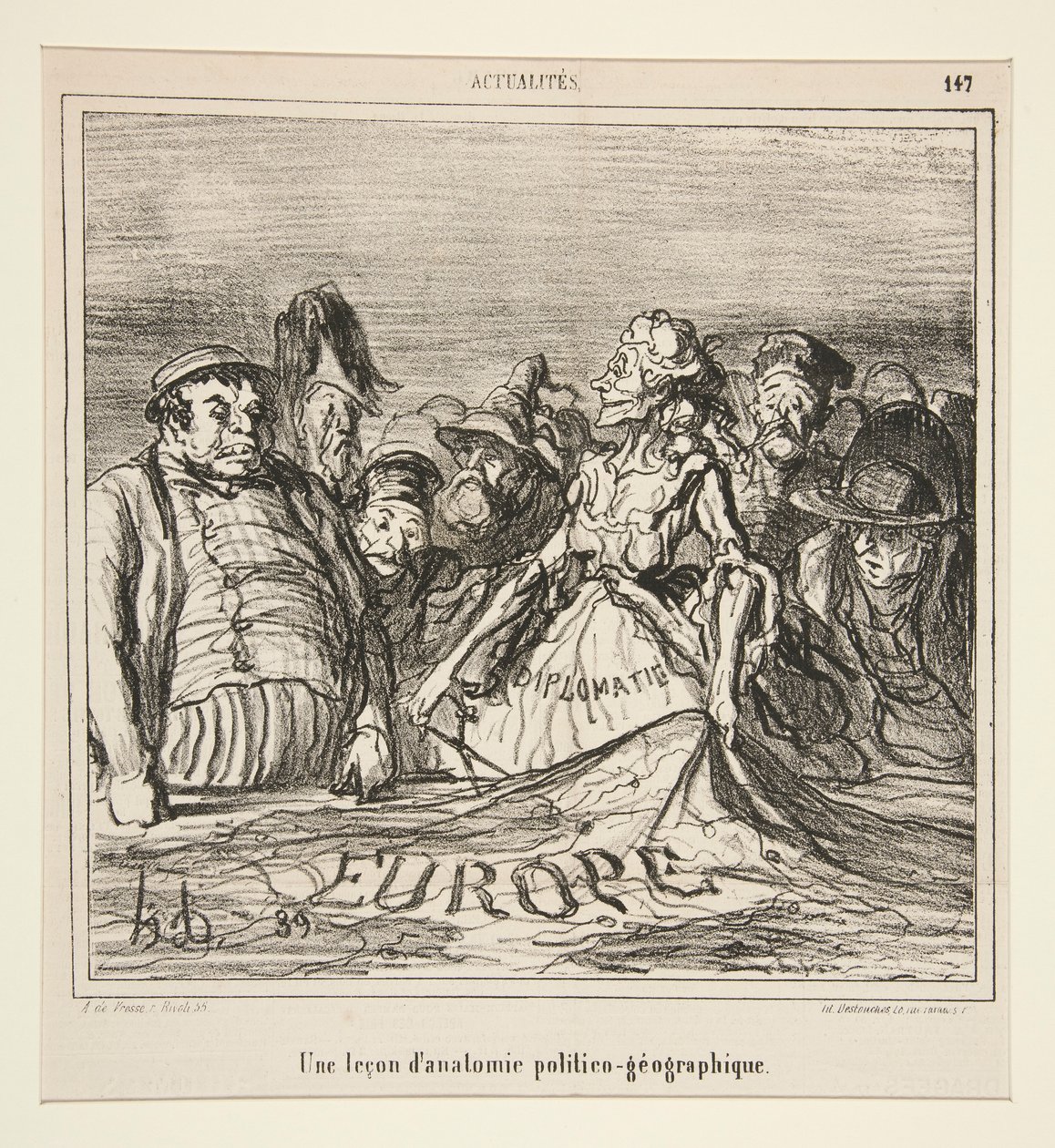 En leksjon av av Honoré Daumier