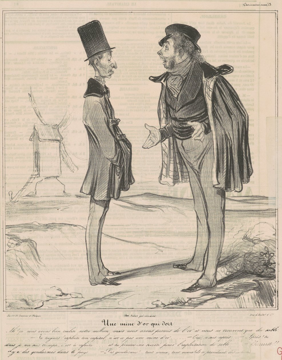 En sovende gullgruve av Honoré Daumier