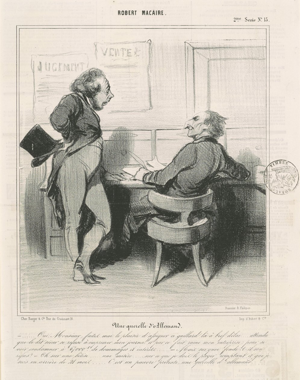 En tysk krangel av Honoré Daumier