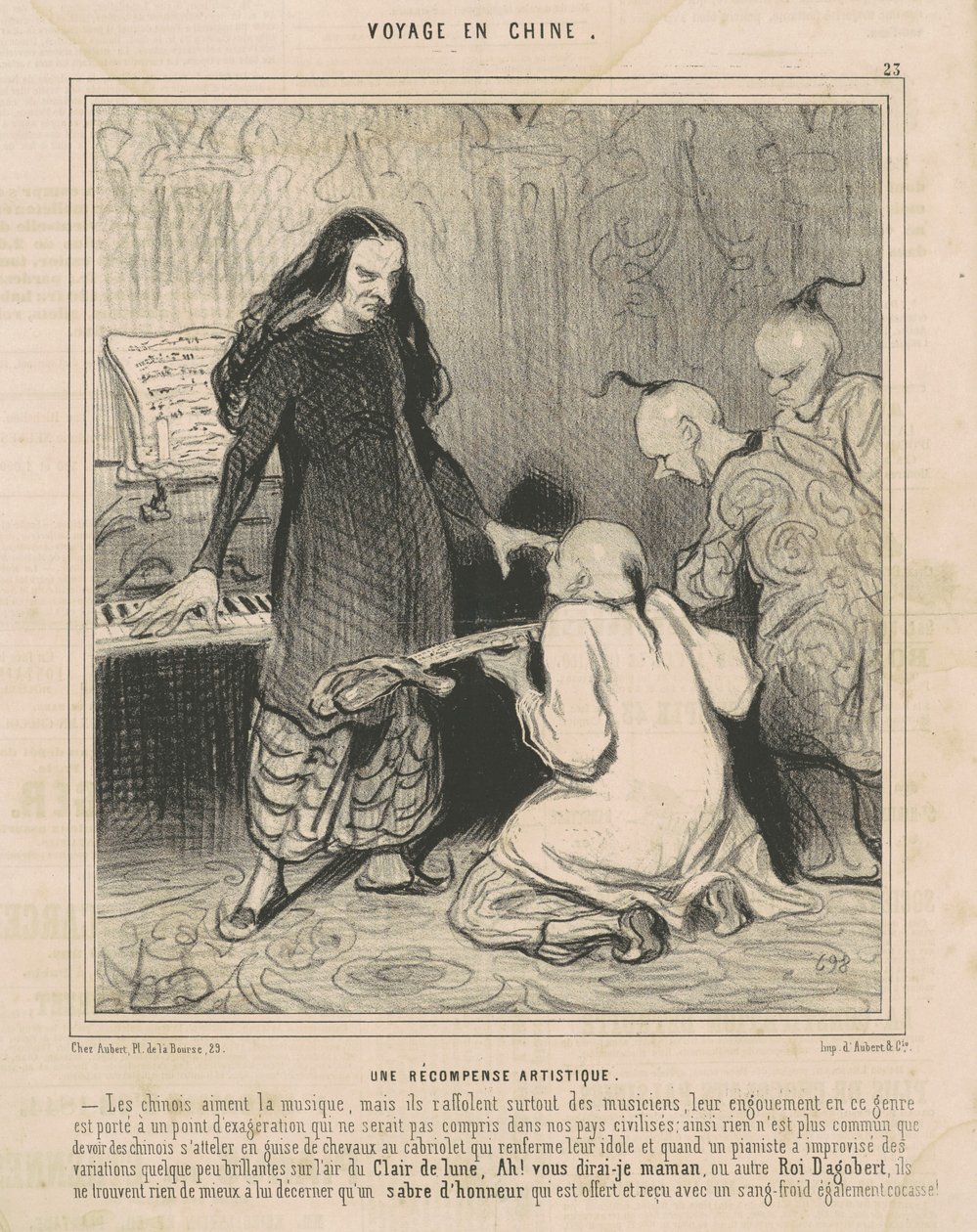 En kunstnerisk pris av Honoré Daumier