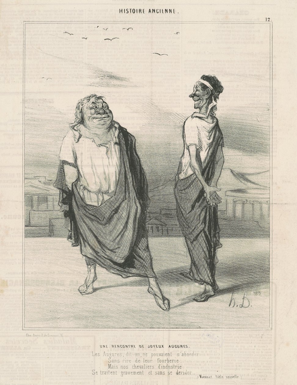 Et møte med jouyeauz venter av Honoré Daumier