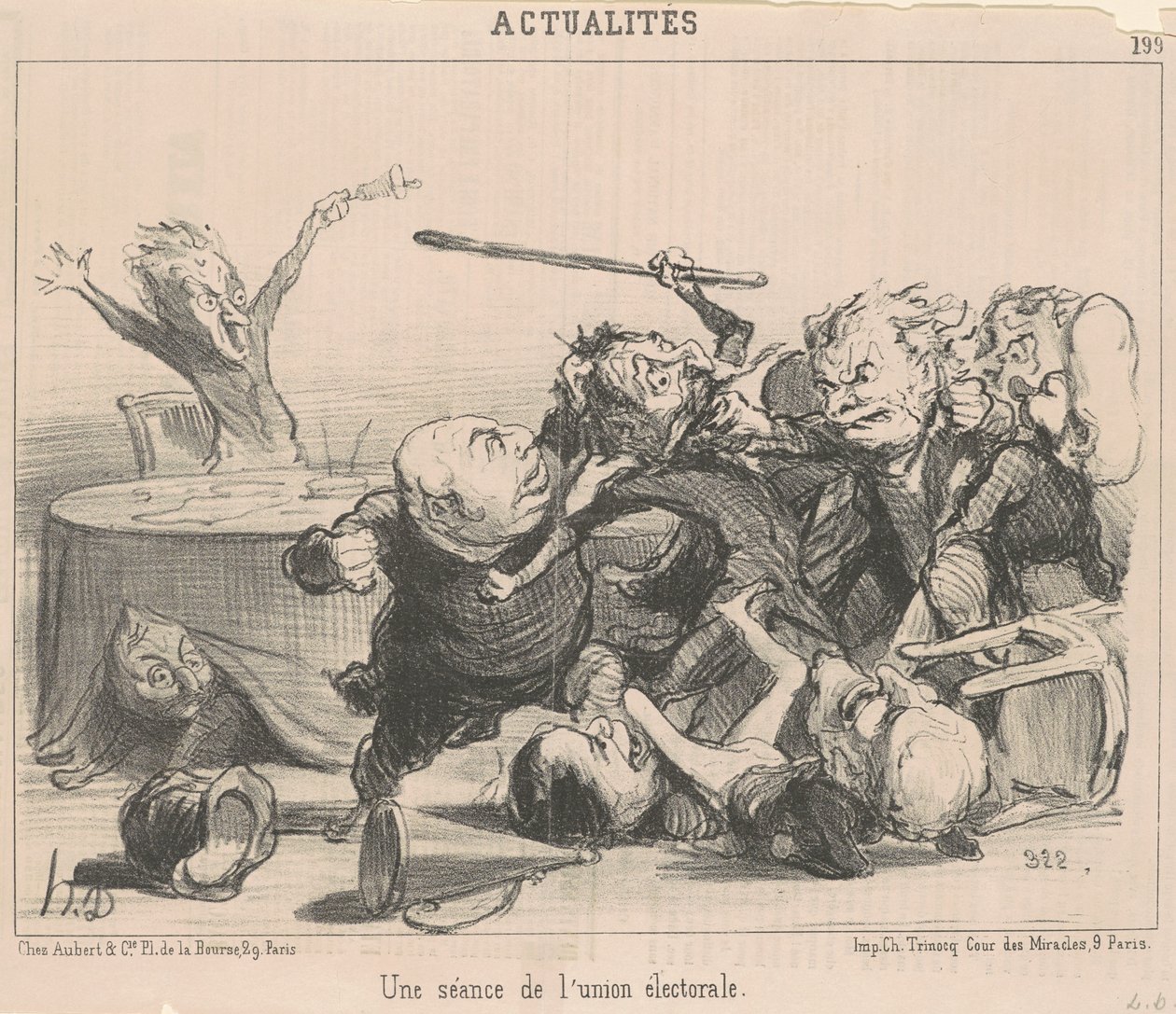 En sesjon i valgforbundet av Honoré Daumier