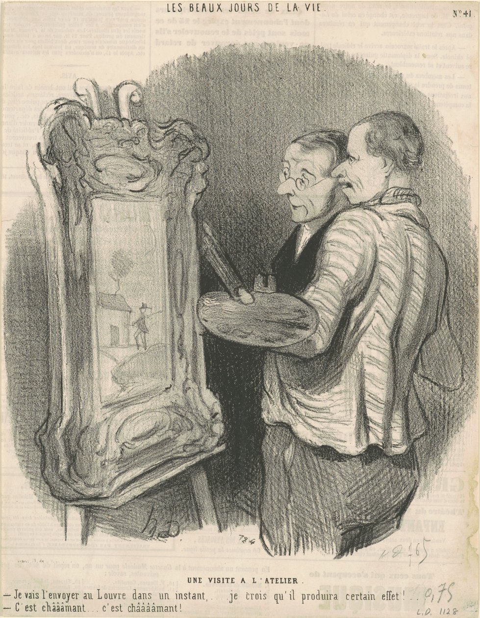 Et besøk i studio av Honoré Daumier