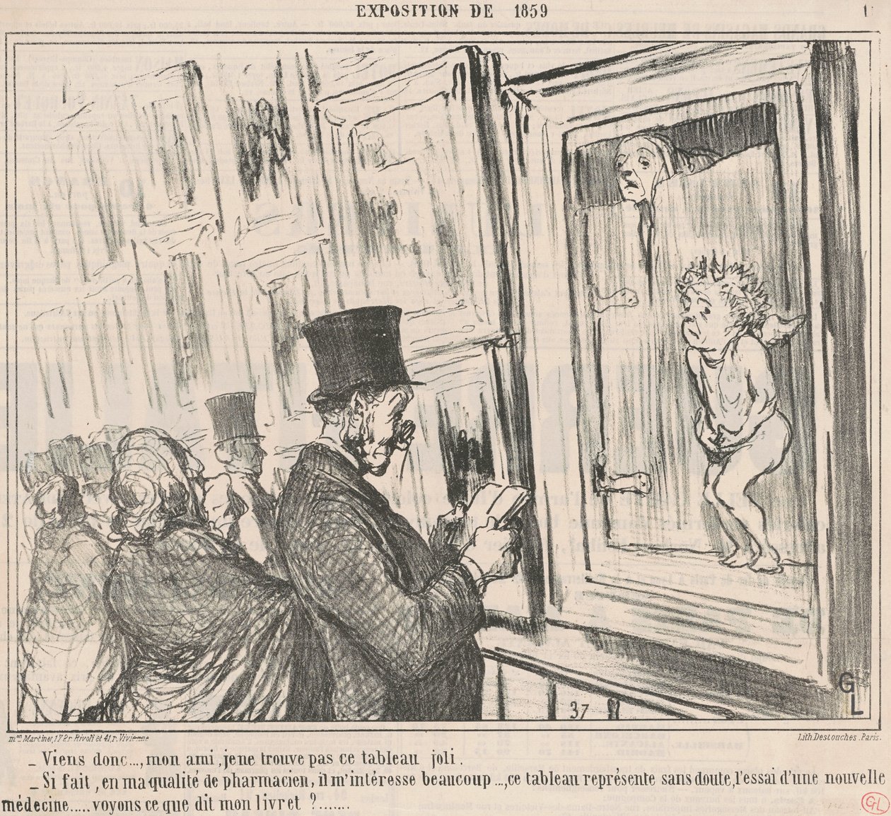 Kom igjen da..., min venn, jeg finner ikke... av Honoré Daumier