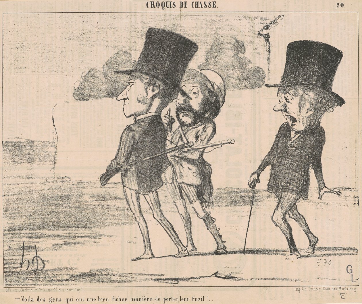Vel, folk har en... jævla måte... av Honoré Daumier