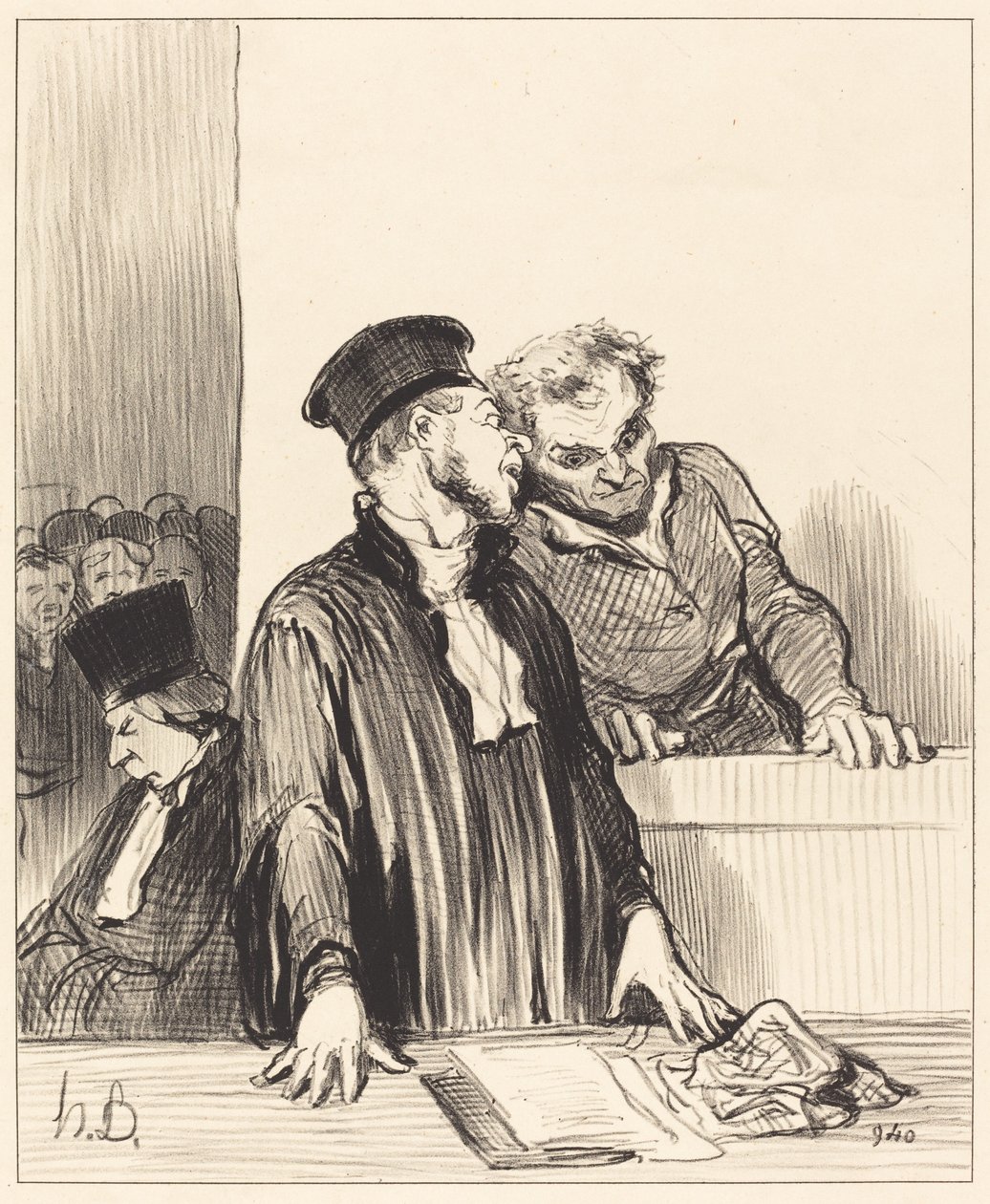 Her er statsadvokaten som forteller deg ting... ubehagelige... av Honoré Daumier
