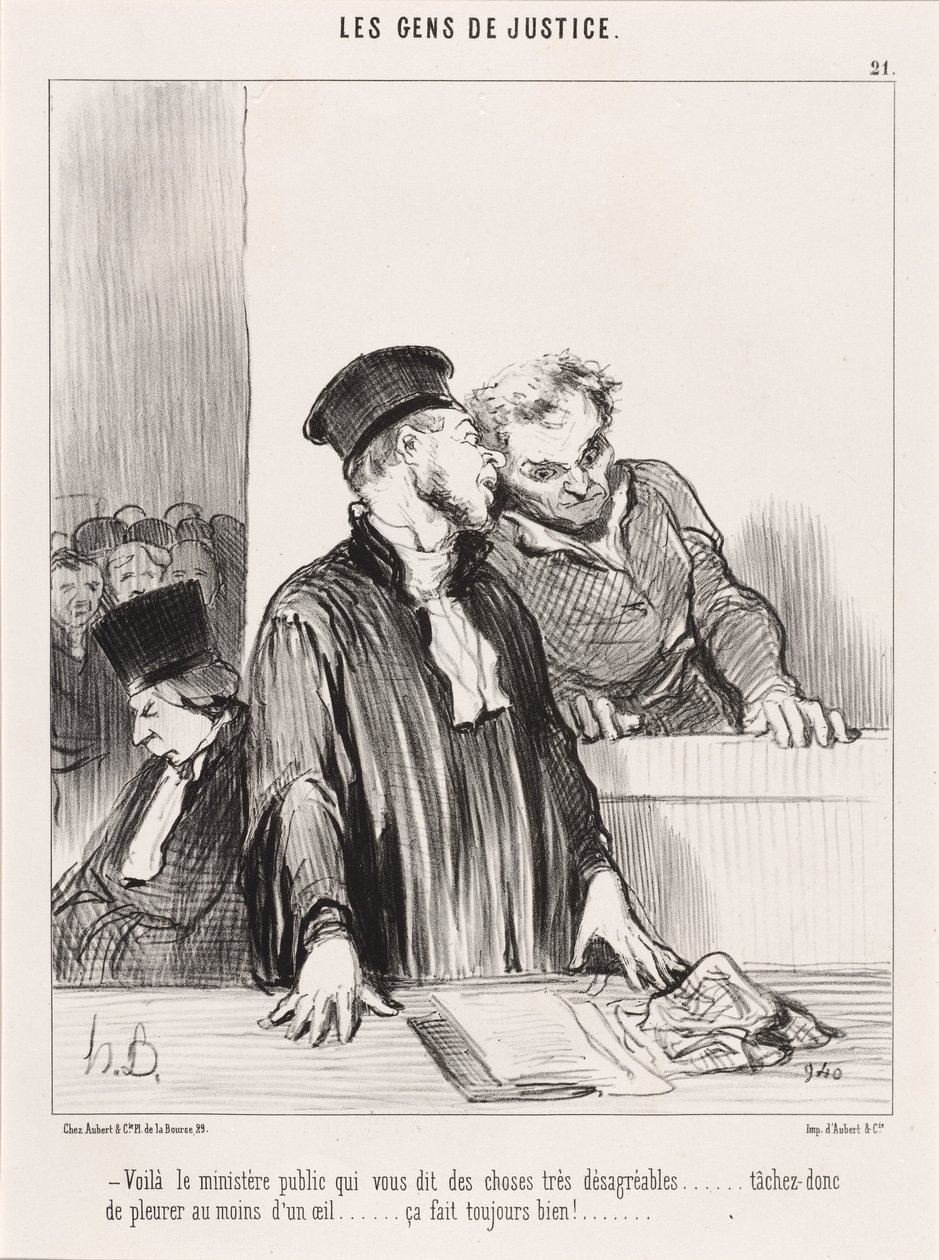 Her er statsadvokaten som forteller deg ting... ubehagelige... av Honoré Daumier