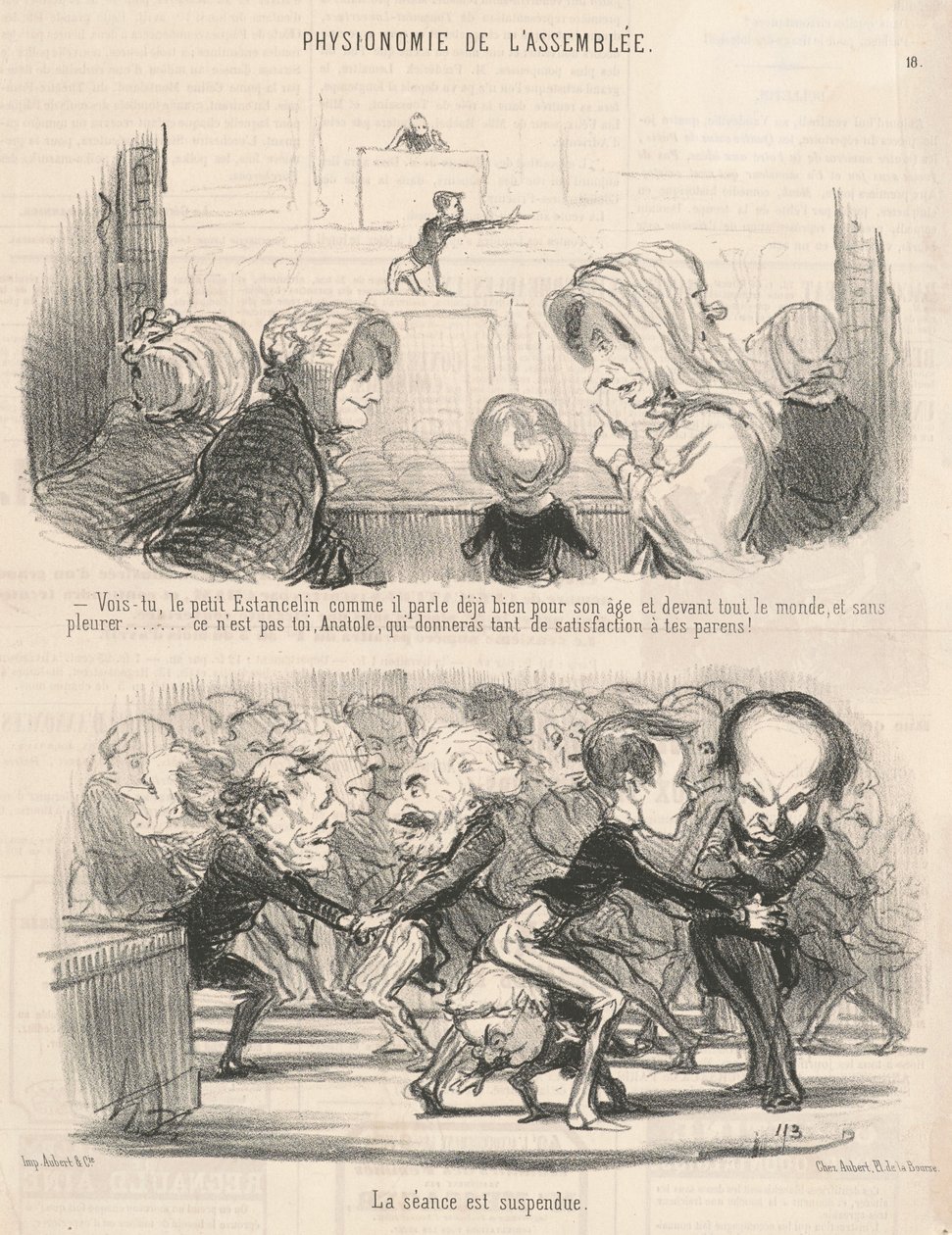 Ser du, den lille estancelinen mens han snakker... av Honoré Daumier