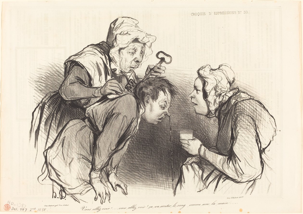Du skal se! ... det vil stoppe blodet ... av Honoré Daumier