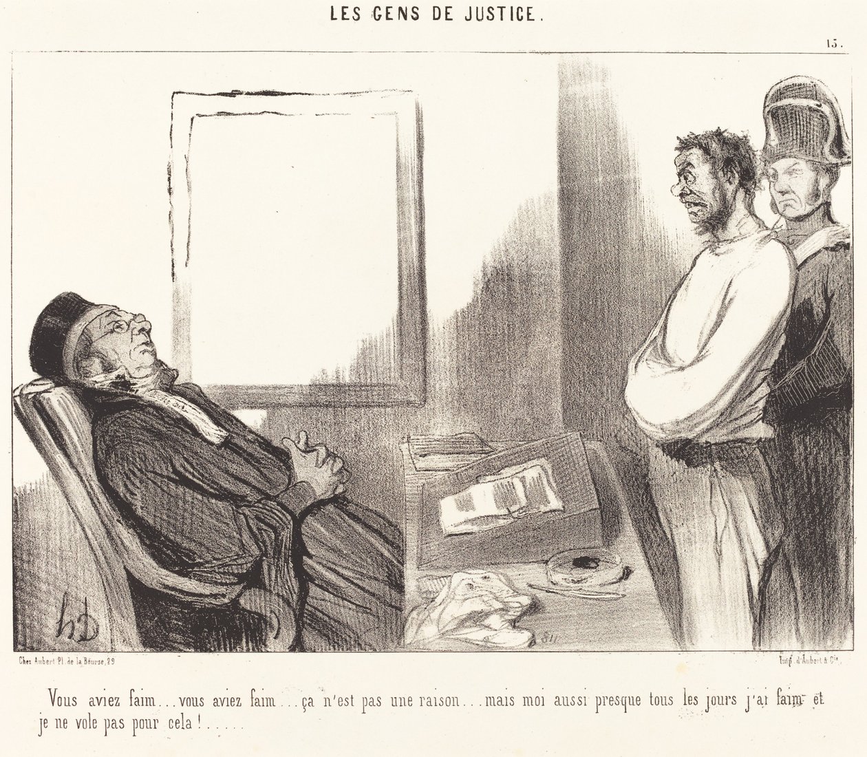 Du var sulten... det er ingen grunn... av Honoré Daumier