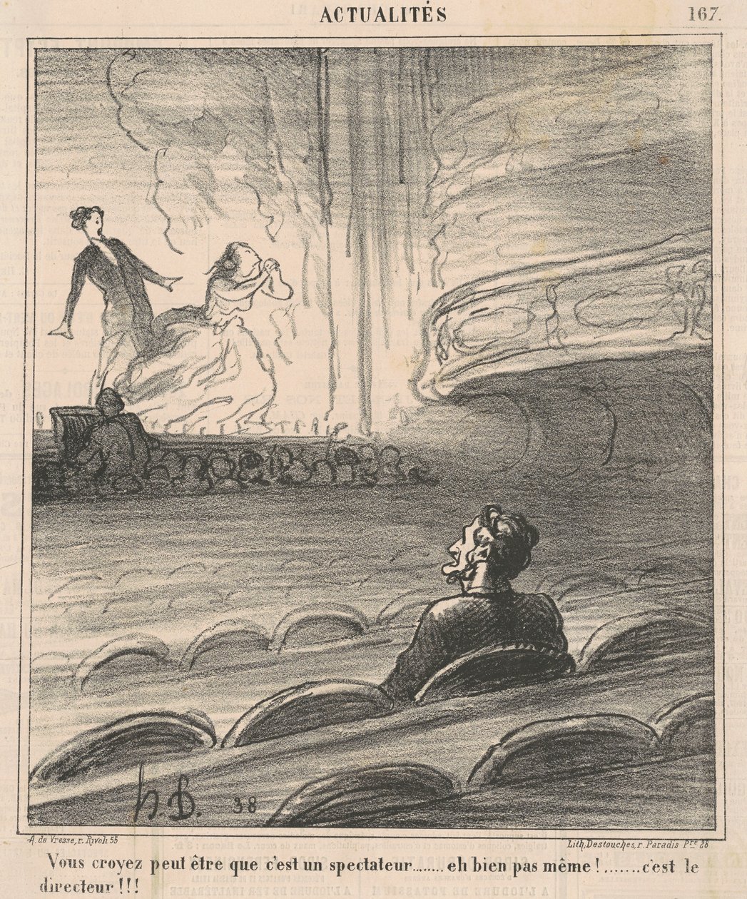 Du tror kanskje han er en tilskuer... av Honoré Daumier