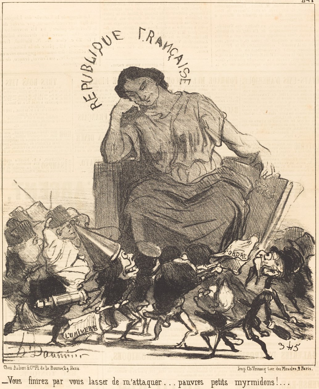 Til slutt blir du lei av å angripe meg... av Honoré Daumier