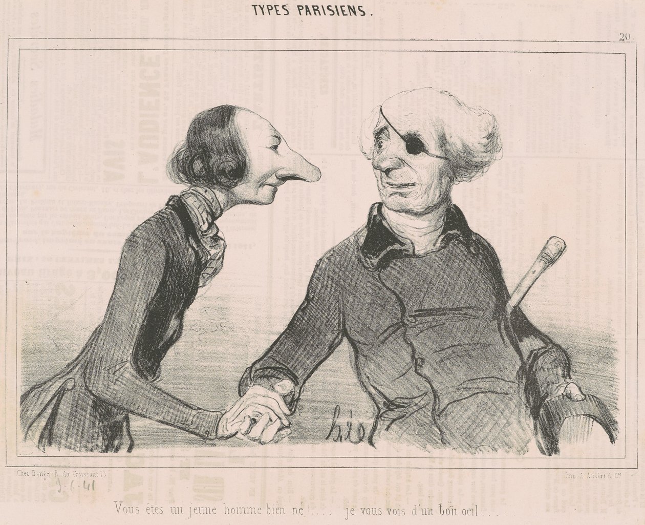 Du er en velfødt ung mann!... av Honoré Daumier