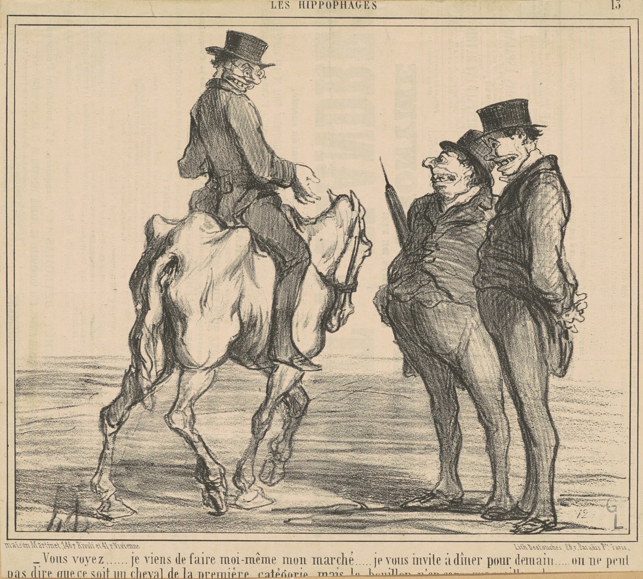 Du skjønner...jeg har nettopp laget...markedet mitt... av Honoré Daumier