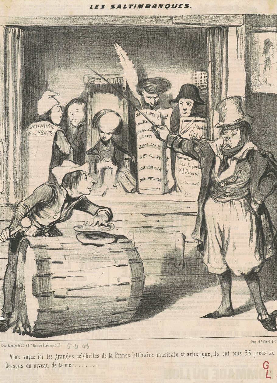 Du ser her de store kjendisene... av Honoré Daumier