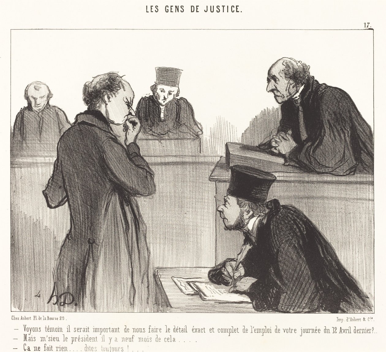 La oss se at det ville være viktig å... av Honoré Daumier