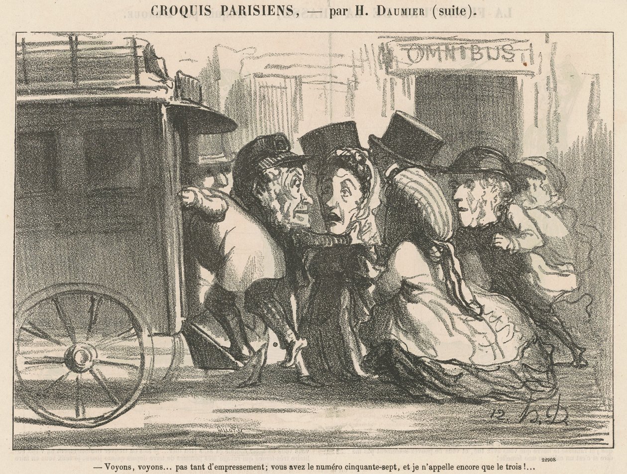 La oss se... ikke så ivrig... av Honoré Daumier