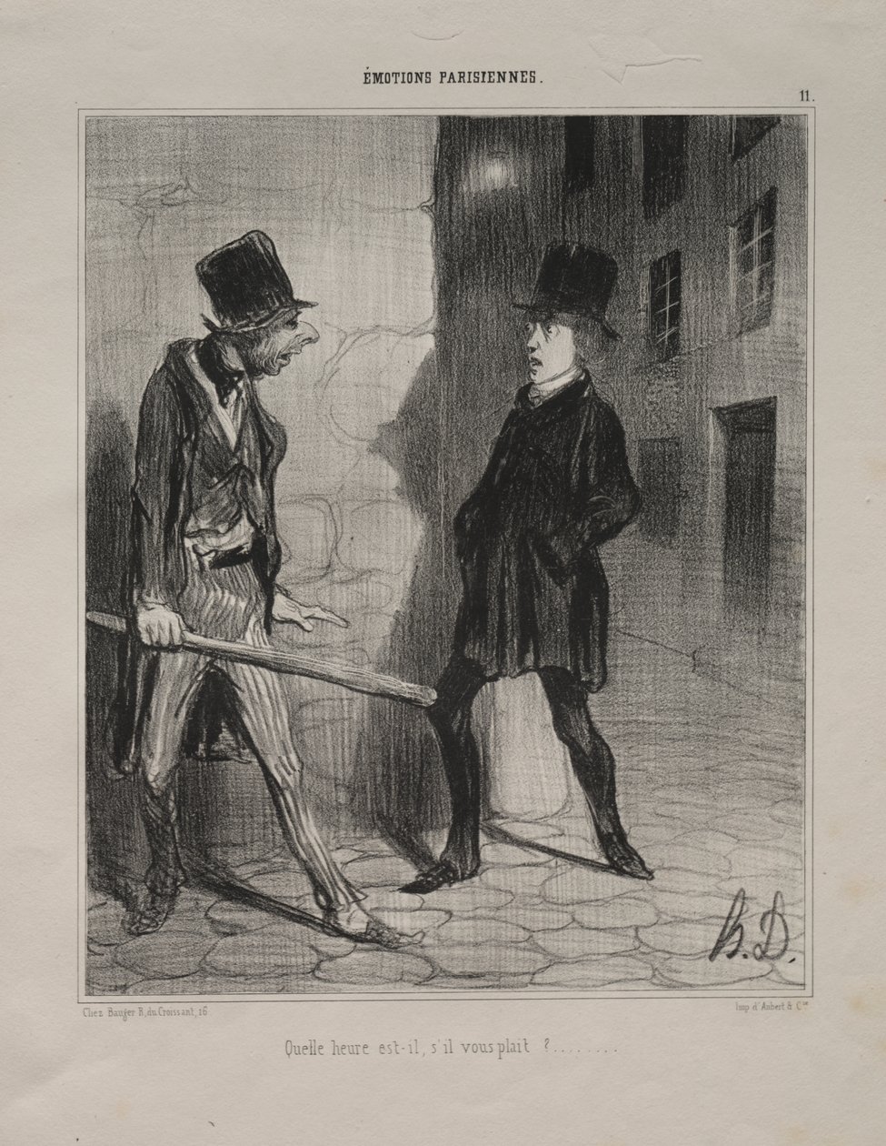 Hva er klokka? av Honoré Daumier