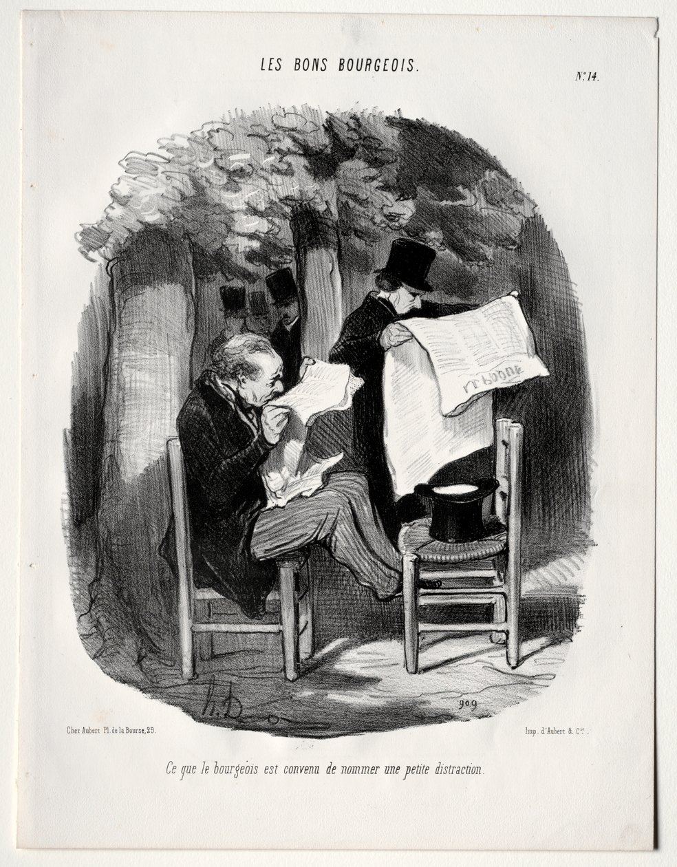 Det borgerlige kaller en liten distraksjon av Honoré Daumier