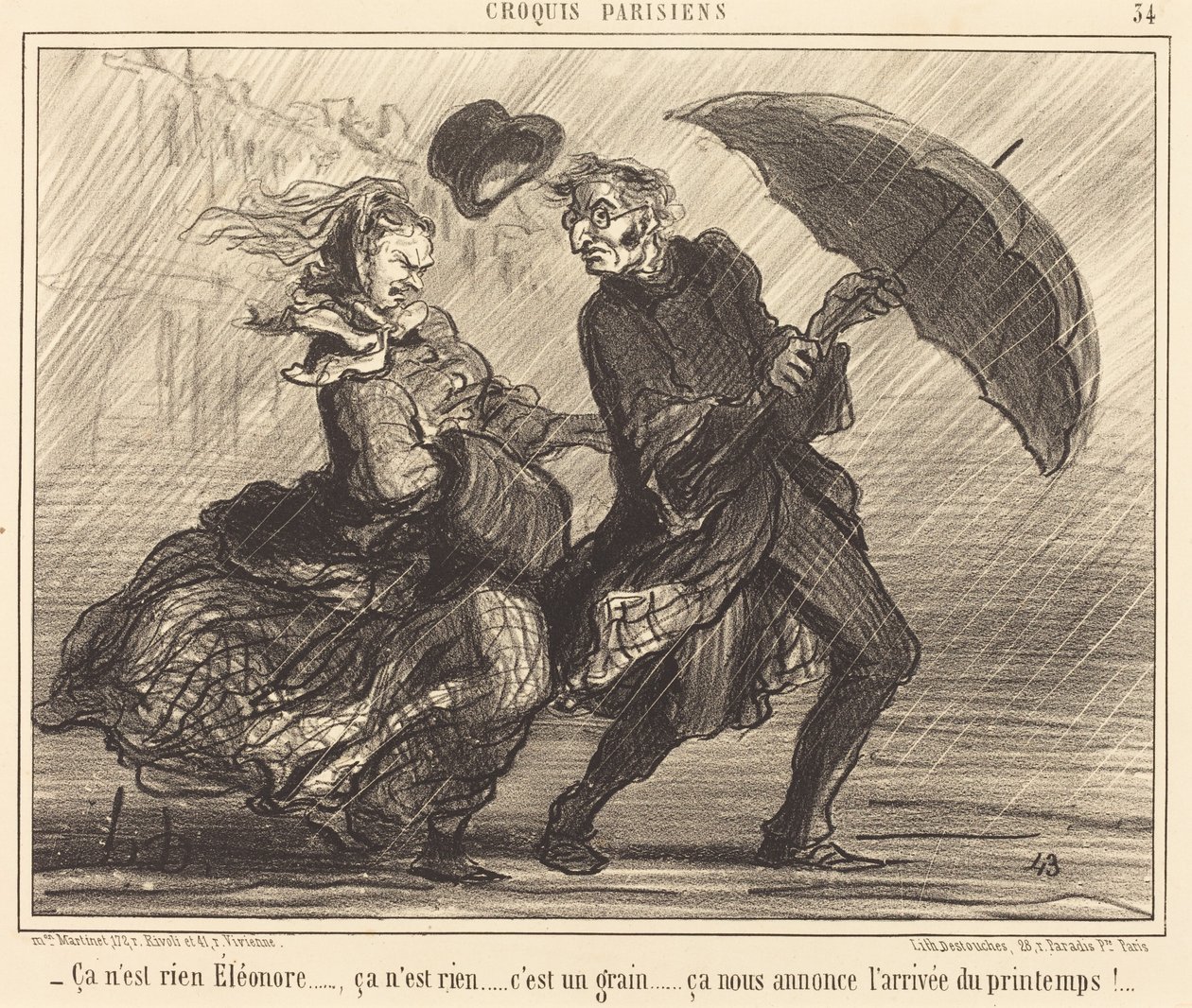 det er ingenting Éléonore...det er ingenting... av Honoré Daumier