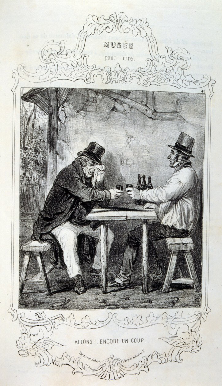 illustrasjoner om ideer og legender Philipon under tittelen Les Cent og Robert Macaire av Honoré Daumier