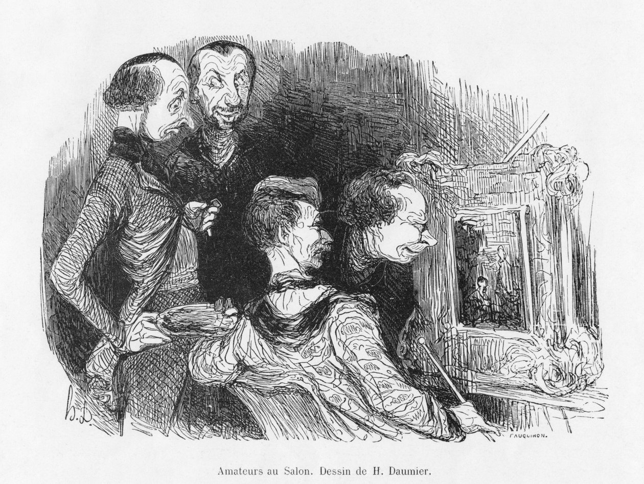 Amatører på salongen av Honoré Daumier