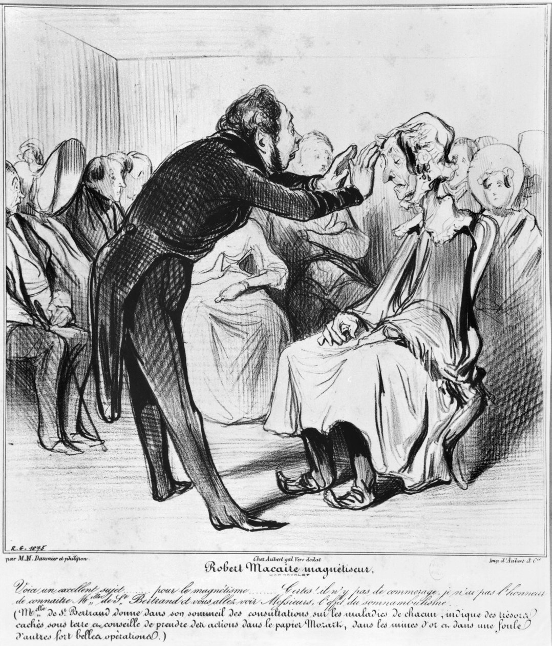 Robert Macaire hypnotiserer av Honoré Daumier