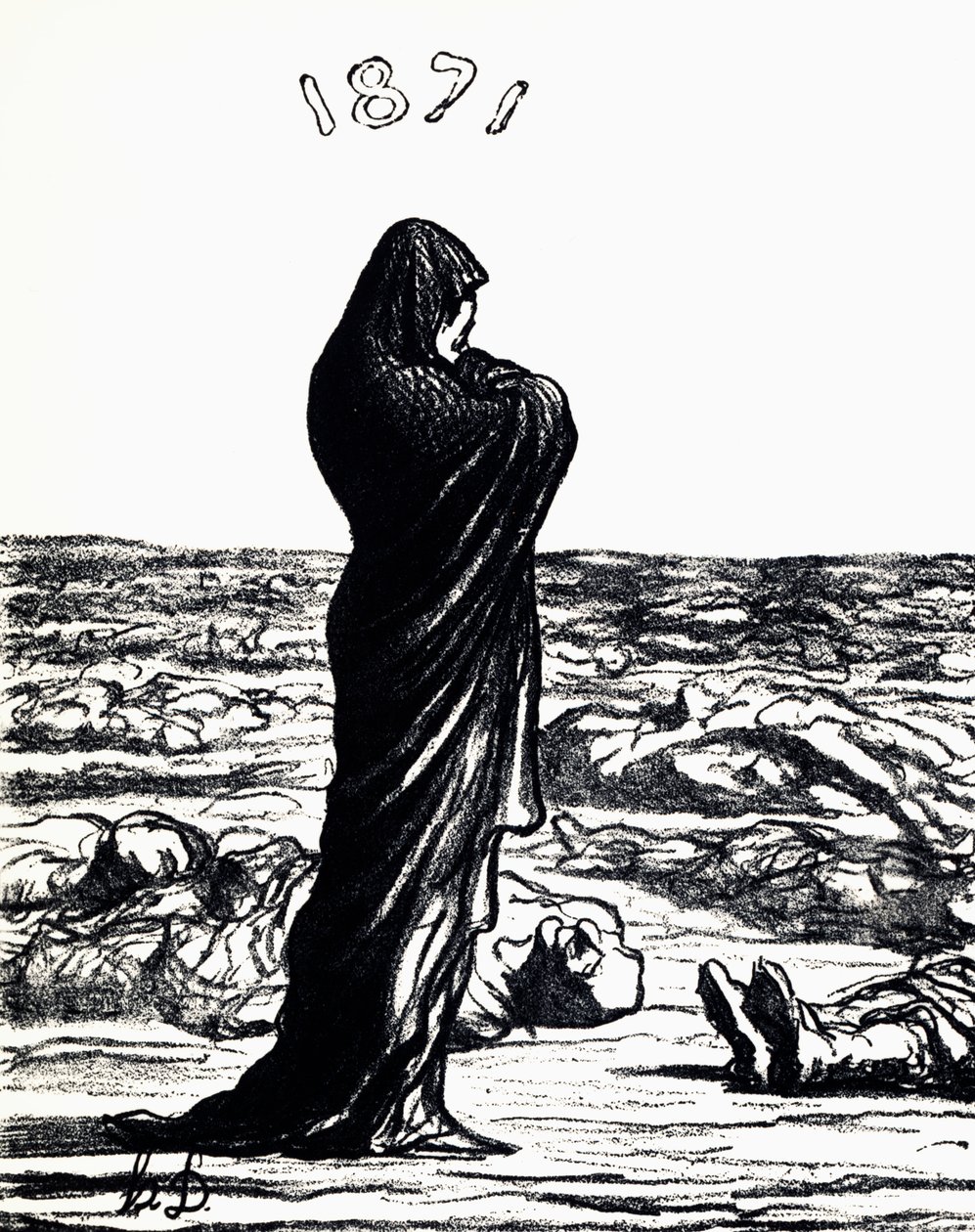 1871, Allegory (litho) av Honoré Daumier