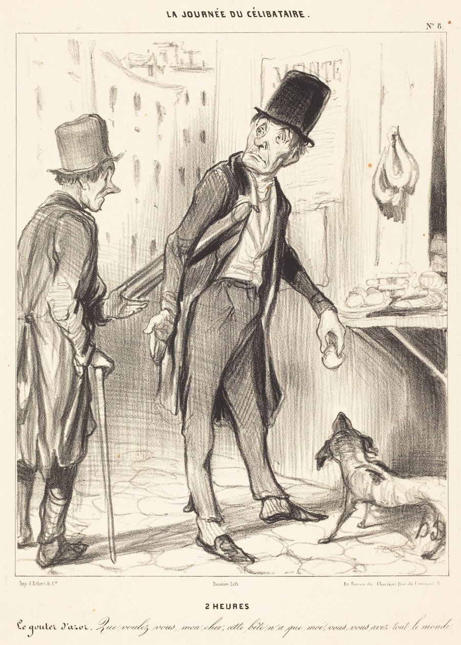 Klokken 2 av Honoré Daumier