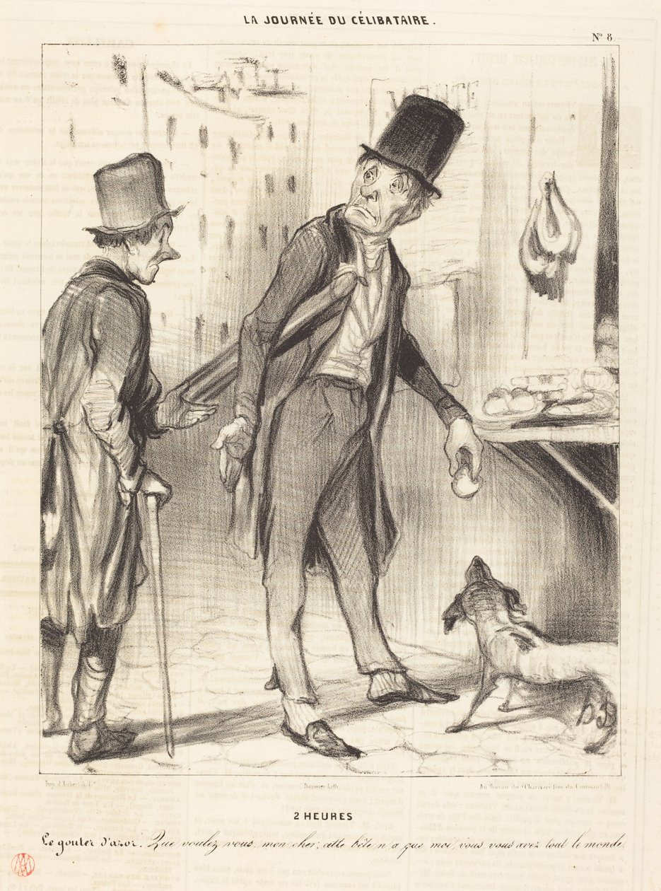 Klokken 2 - Azors mellommåltid av Honoré Daumier